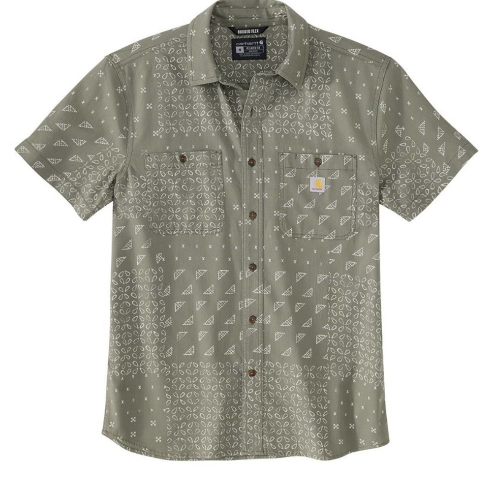 Carhartt Rugged Flex Relaxed Fit Lightweight Short-Sleeve Print Shirt
